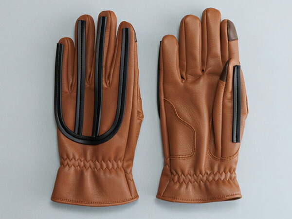 PELLE:K BIKE GLOVES EMU(ペレックバイクグローブエミュー)LIGHT BROWN 茶 ブラウン モタード サーキット 山羊革 クロダ ミニモト minimoto レーシンググローブ mxグローブ vmx プロテクション タッチパネル対応 オフ車 クッション moto3