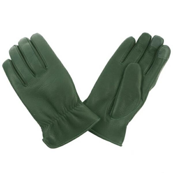 GMG DEER SKIN GLOVE THINSULATE GMG-11（GMGディアスキングローブシンサレートGMG-11）GREEN グリーン 緑 手袋 レザーグローブ ウインターグローブ 鹿革 天然皮革 裏地あり 国産 日本製 防寒 保温 機能性 高品質 タッチパネル対応 二輪