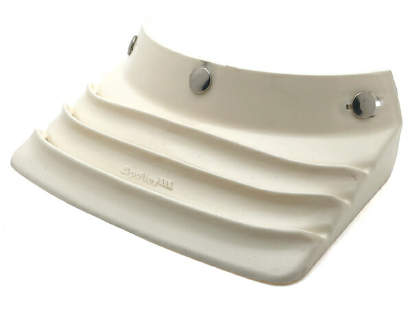 70's USA製 VINTAGE SIMON SAYS YES SPOILER VISOR（70sビンテージスポイラーバイザー）WHITE 白off roadオフロードvmxビンテージモトクロスダートレースオフ車スモールジェットヘルメットbellベル500txmoto3starモトスターsimpsonm50m52