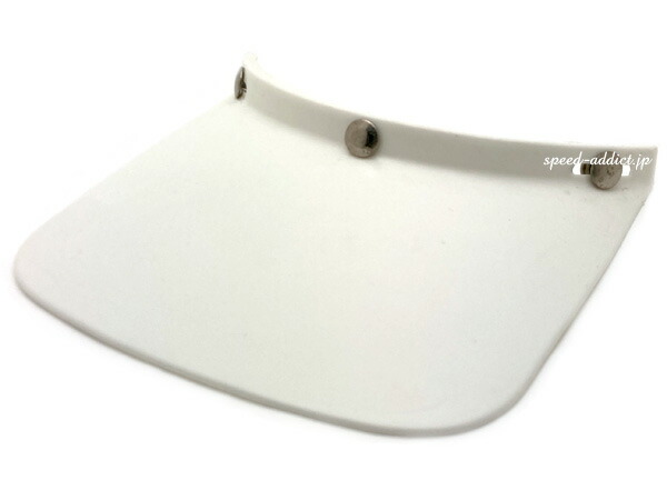 Dead Stock 新品 70's USA製 VINTAGE BIG MUDDER VISOR（70sビンテージビッグマダーバイザー）WHITE 【海外直輸入新古品】デッドストック nos 白 ホワイト bell ベル moto star モトスター 530visor 530バイザー オフロード vmx