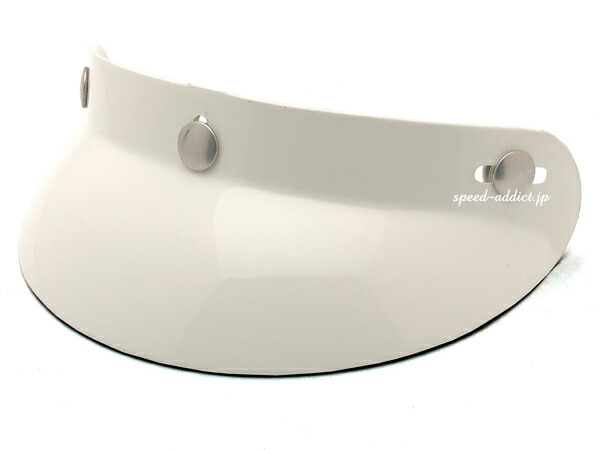 60's USA製 VINTAGE FALCON BUBBLE VISOR（60sビンテージファルコンバブルバイザー）WHITE 白 ホワイト off road オフロード オフ車 モトクロス 3スナップ 汎用 スモールジェットヘルメット ヴィンテージヘルメット bell ベル 500tx buco