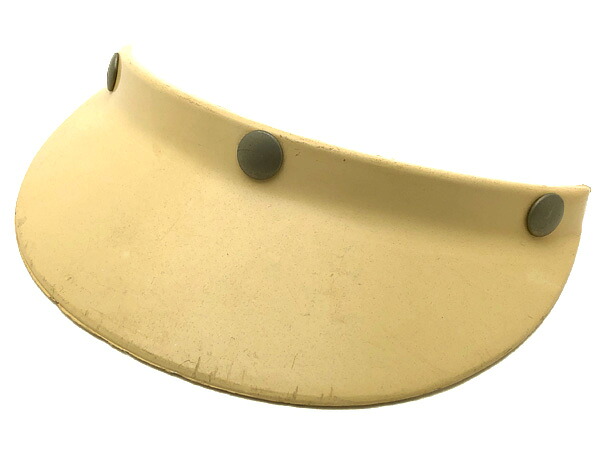 VINTAGE BELL 510 VISOR（ビンテージベル510バイザー）WHITE ヤレ 【海外直輸入中古品】白 ホワイト 500-tx 500tx r-t rt super magnum スーパーマグナム shorty ショーティー 銀ベル スター120 star120 ビンテージヘルメット 初期型｜SPEED ADDICT 店