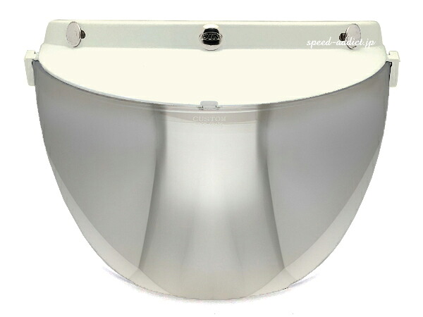 DIN MARKET RT-1N FLIP UP SHIELD（ディンマーケットRT-1Nフリップアップシールド）IVORY × FLASH MIRROR フラッシュミラー ミラーレンズ ミラー 黒 バイザー 開閉式 上がる ブレイドライダー brt-002 brt-003 日本製 プライバシー保護