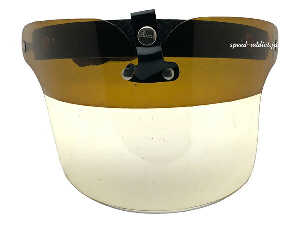 USA製 FLIP UP SHIELD スモーク/オートバイ汎用汎用プロテクター防風ヘルメットスクータースナップオンユニバーサル3スナップカスタム500 USA製 FLIP UP SHIELD（フリップアップシールド）SMOKE