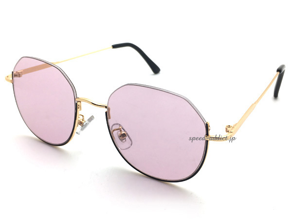 楽天市場 Under Rim Sunglass アンダーリムサングラス Gold Black Pink ゴールド金ブラックピンクレンズカラーレンズ 眼鏡メガネめがね下縁フレームハーフリム逆ナイロール小顔効果個性的小顔効果男女兼用uv紫外線カット Speed Addict