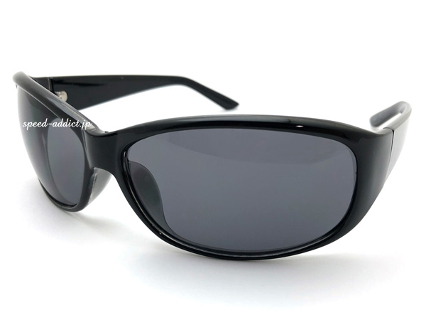 スポーツサングラス 黒 ブラウンレンズ POLARIZED SPORT SUNGLASS（偏光スポーツサングラス）BLACK