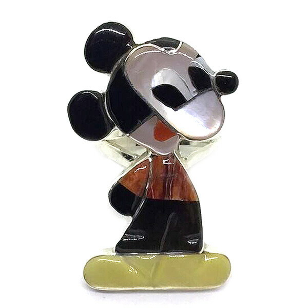 楽天市場 Sale 9 12 日 17時まで Paula Leekity Ring Micky Mouse ポーラ リーキティ リング 10号 ミッキーマウス Indian Jewelry指輪全身waltdisneyclassicウォルトディズニークラシックミッキーグッズ90周年マルチインレイデザイン技法ズニ族zuniシルバー銀