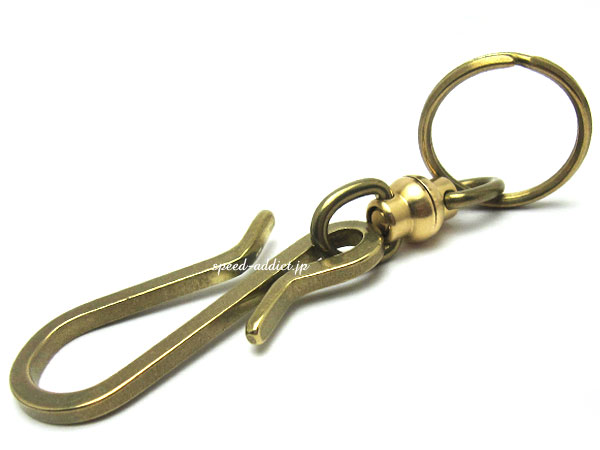 楽天市場】真鍮無垢（鋳物）巻き釣り針 KEY HOOK（BRASSブラス無垢