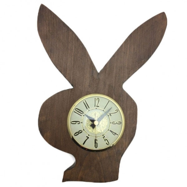 アンティークウォールクロック Unknown 海外直輸入中古品 北欧usaお洒落オシャレおしゃれカワイイかわいい 静音静かアナログインテリアデザインヴィンテージ壁掛け時計ミッドセンチュリーplayboyプレイボーイラビットヘッドウサギ兎usa Mozago Com