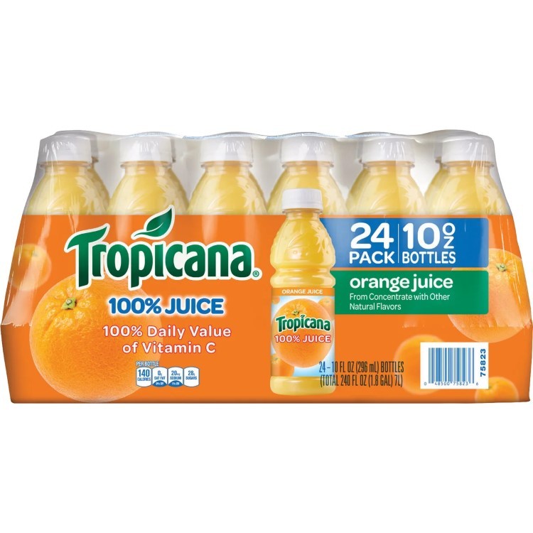 【アメリカコストコ品】トロピカーナ 00% オレンジジュース 296ml(10 fl oz) 24 個入り Tropicana, 100% Orange Juice, 10 fl oz, 24-Count 【お取り寄せ商品】【合わせて買いたい】