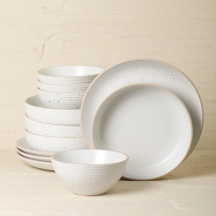 【アメリカコストコ品】Stone + Lain Lauren 12 ピース ストーンウェア ディナーウェア セット Stone + Lain Lauren 12-piece Stoneware Dinnerware Set【お取り寄せ商品】【合わせて買いたい】