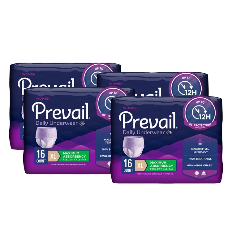【アメリカコストコ品】プリヴェイル 失禁を防ぐアンダーウェア 64枚 XL Prevail Incontinence and Postpartum Protective Underwear for Women Xl 【お取り寄せ商品】【合わせて買いたい】