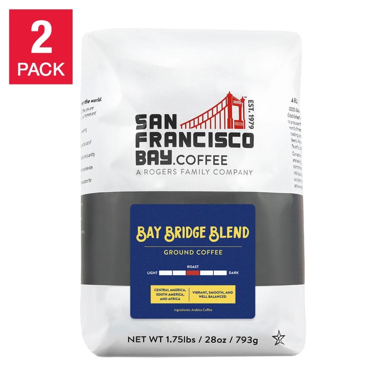 【アメリカコストコ品】サンフランシスコ ベイコーヒー ベイブリッジブレンド グラウンド 約793g 、2 パック San Francisco Bay Coffee Bay Bridge Blend Ground 28oz, 2-pack【お取り寄せ商品】【合わせて買いたい】|アメリカサプリ専門スピードボディ