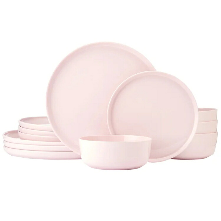 ミカサ サマンサ カラーボーンチャイナ ディナーウェア 12点セット ピンク Mikasa Samantha 12-Piece Color Bone China Dinnerware pink 【お取り寄せ商品】｜アメリカサプリ専門スピードボディ