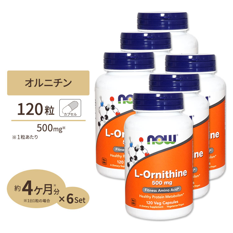 楽天市場】[2個セット] L-オルニチン 500mg 120粒 NOW Foods(ナウフーズ) : アメリカサプリ専門スピードボディ