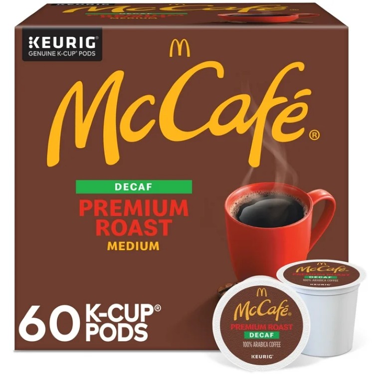 マックカフェ カフェインレス プレミアム 中煎り コーヒーカプセル Kカップ 60個入り McCafe, Decaf Premium Medium Roast K-Cup Coffee Pods, 60 Count 【お取り寄せ商品】