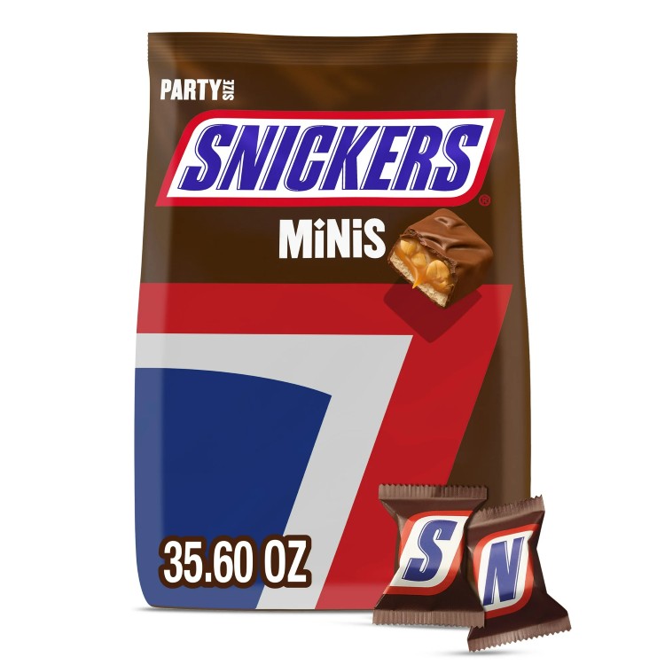 スニッカーズ ミニサイズ チョコレート キャンディバー バルクアソート - 約1009g バッグ Snickers Minis Size Chocolate Candy Bar Bulk Assortment - 35.6 oz Bag 【お取り寄せ商品】【合わせて買いたい】