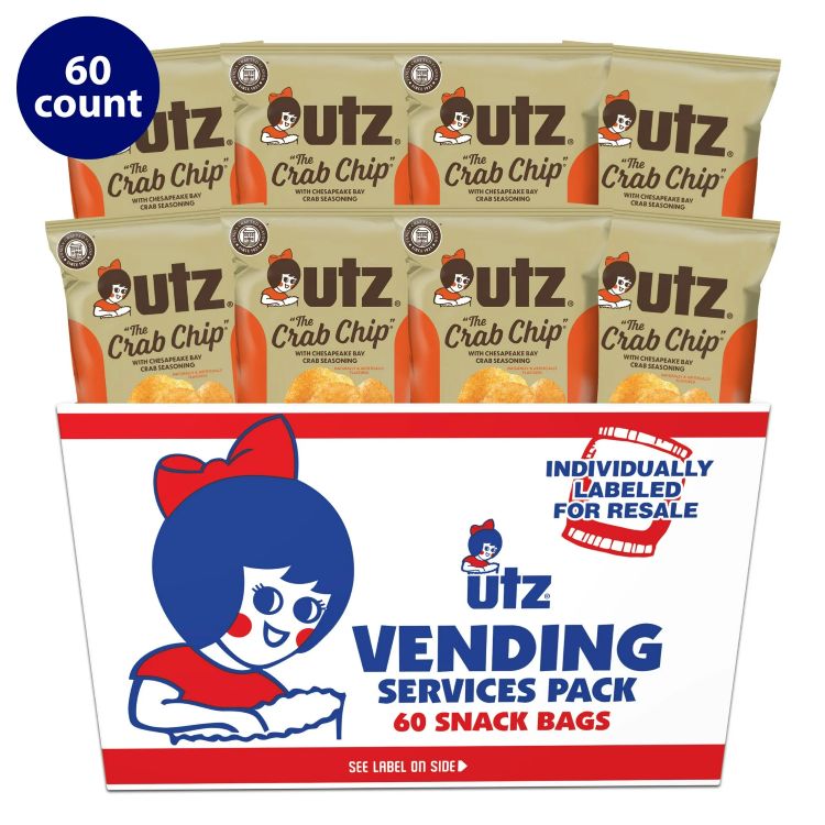 Utz ザ クラブ チップ チェサピーク マルチパック ポテトチップス 約28g 60 個入り Utz The Crab Chip Chesapeake Seasoned, Multipack Potato Chips, 1 oz, 60 Count 【お取り寄せ商品】【合わせて買いたい】