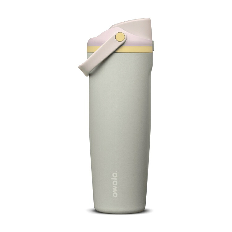 オワラ フリーシップ スウェイ ステンレススチール ウォーターボトル 約887mL デュードロップ Owala FreeSip Sway Stainless Steel Water Bottle 30oz Dewdrop 【お取り寄せ商品】|アメリカサプリ専門スピードボディ