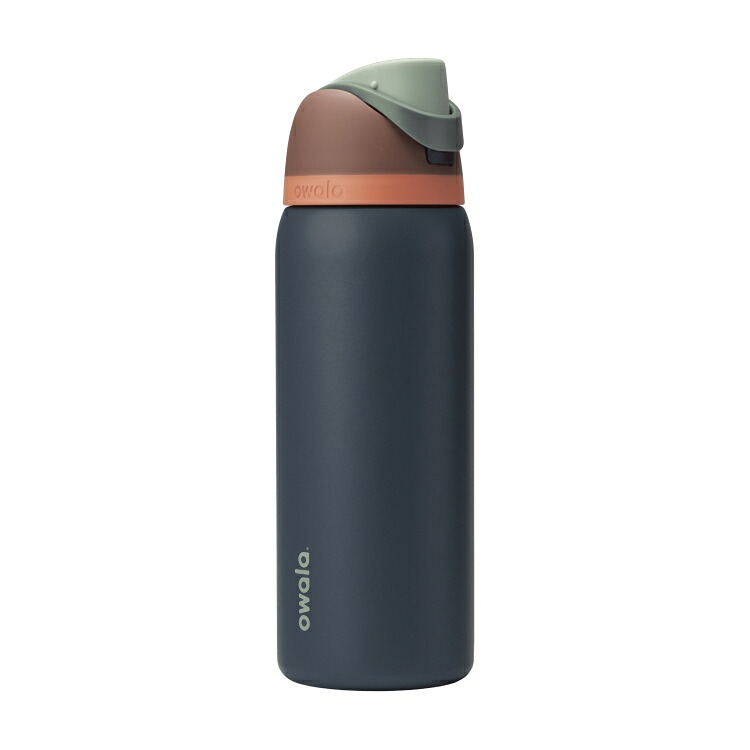オワラ フリーシップ ステンレススチール ウォーターボトル 約946mL トワイライトフォレスト Owala FreeSip Stainless Steel Water Bottle, 32oz, Twilight Forest 【お取り寄せ商品】|アメリカサプリ専門スピードボディ