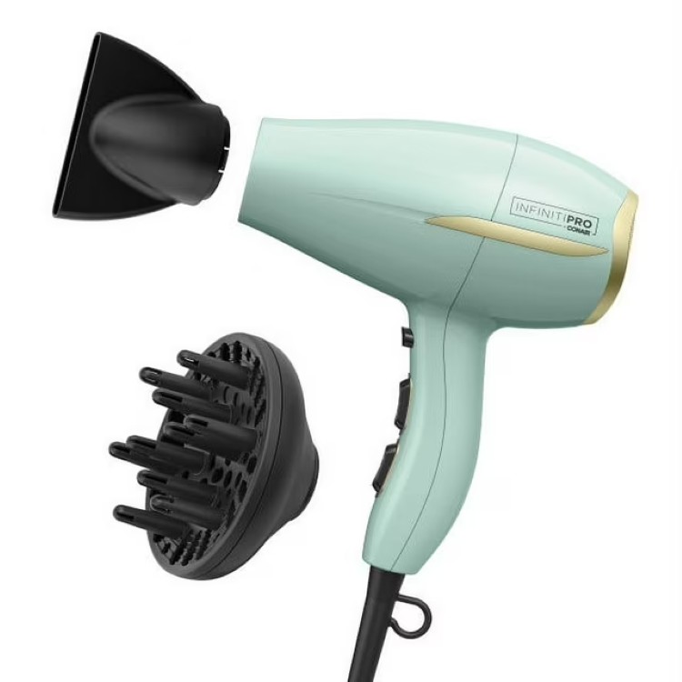 インフィニティプロ コンエアー ヒートプロテクト ヘアドライヤー ディフューザー付き 1875W InfinitiPRO by Conair Heat Protect Hair Dryer with Diffuser, 1875W Blow Dryer 【お取り寄せ商品】