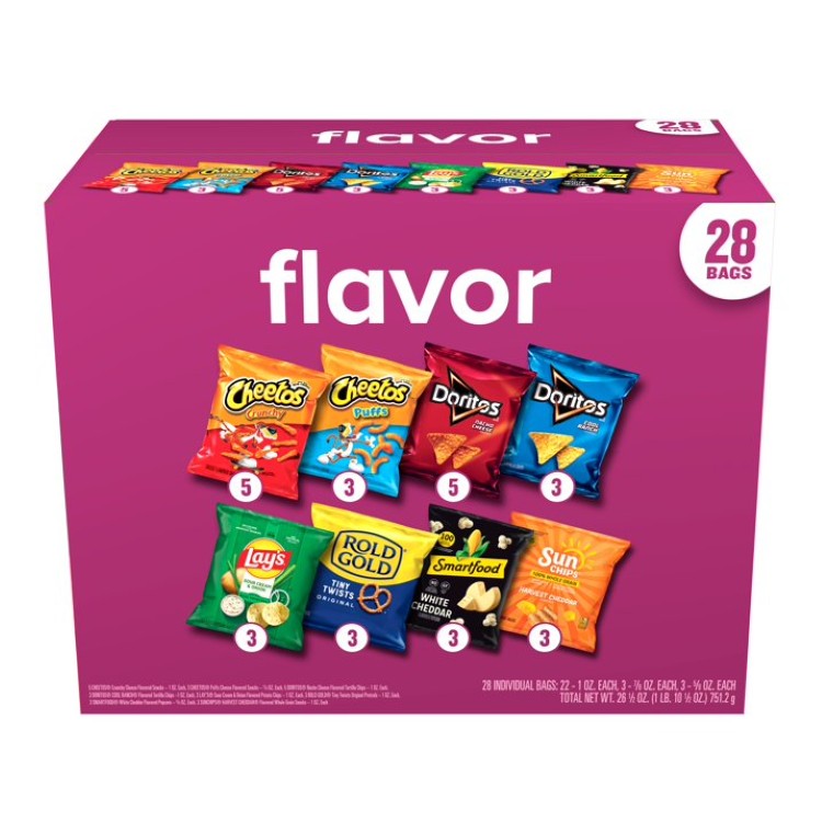 フリトレー フレーバーミックス バラエティパック スナックチップス 28袋入り Frito-Lay Flavor Mix Variety pack Snack Chips, 28 Count Multipack 【お取り寄せ商品】