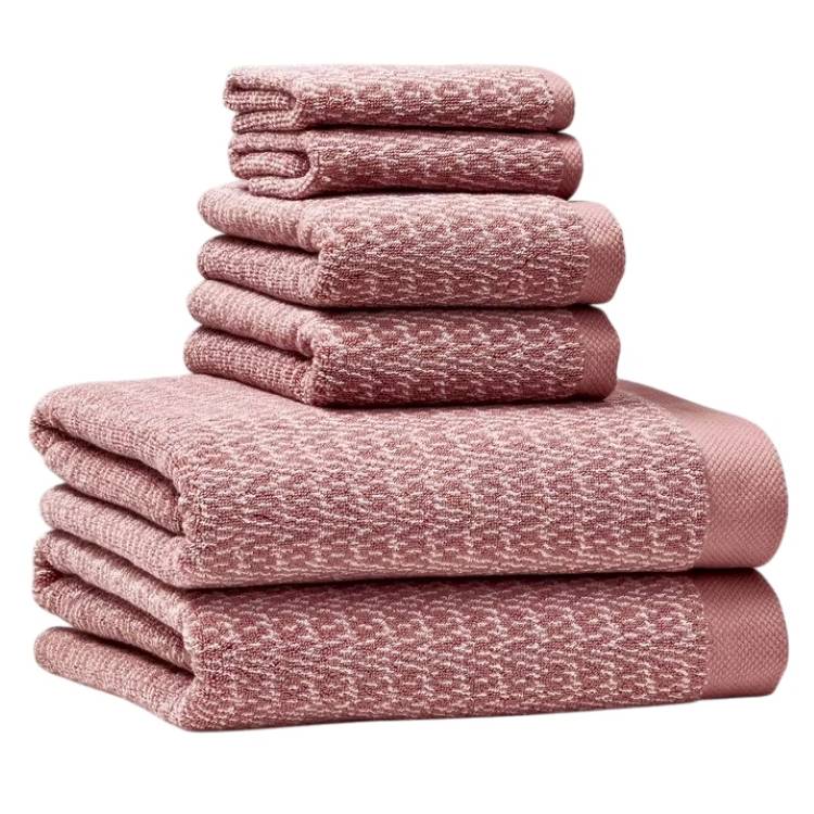【ウォルマートPB】ベターホームズ＆ガーデンズ タオルセット 6点セット ローズ Better Homes & Gardens Signature Soft Cotton Melange 6 Piece Bath Towel Set,Old Rose 【お取り寄せ商品】｜アメリカサプリ専門スピードボディ