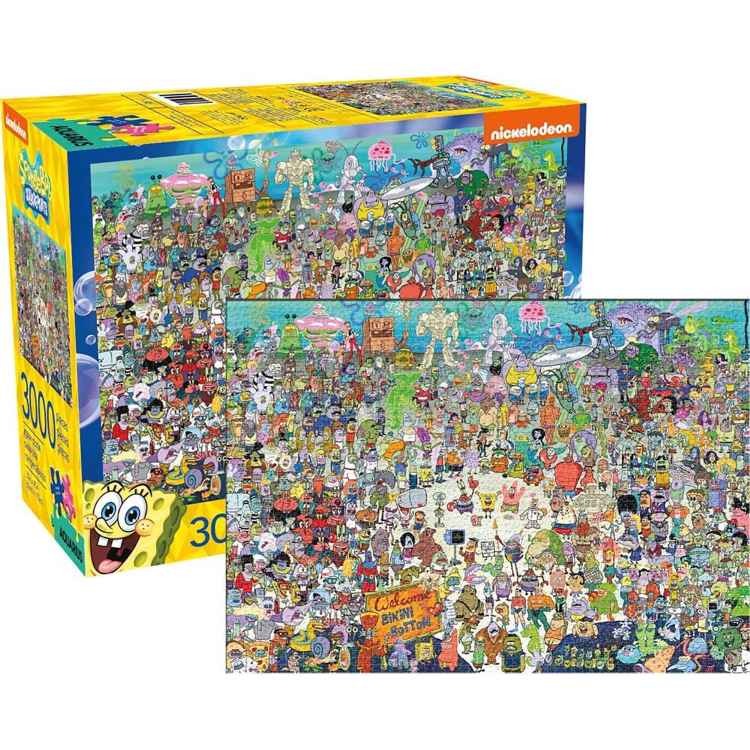 アクエリアス スポンジ・ボブ キャスト 3000ピース ジグソーパズル AQUARIUS Spongebob Squarepants Cast 3000-Piece Jigsaw Puzzle 【お取り寄せ商品】|アメリカサプリ専門スピードボディ