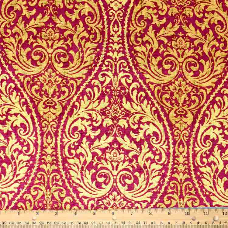 ウェーバリー インスピレーションズ 100%コットンダック ペイズリー柄生地 レッド 54インチ幅 ボルト Waverly Inspirations 100% Cotton Duck 54inch Paisley Red Print Sewing Fabric By the Bolt 【お取り寄せ商品】|アメリカサプリ専門スピードボディ