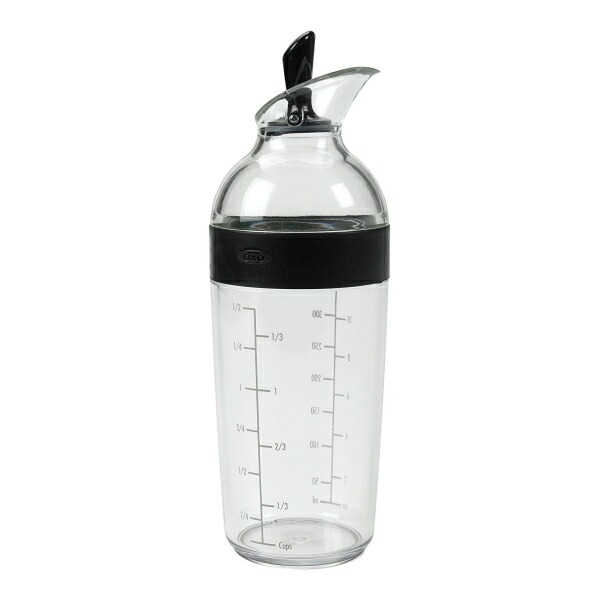 OXO (オクソー) サラダドレッシングシェイカー (大) ブラック×クリア【お取り寄せ商品】【合わせて買いたい】