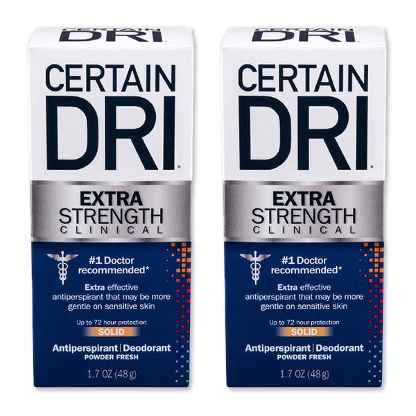 Certain Dri エクストラストレングス クリニカル アンチパースパイラント デオドラント 1.7oz 48g サーテンドライ2個セット  新しい季節