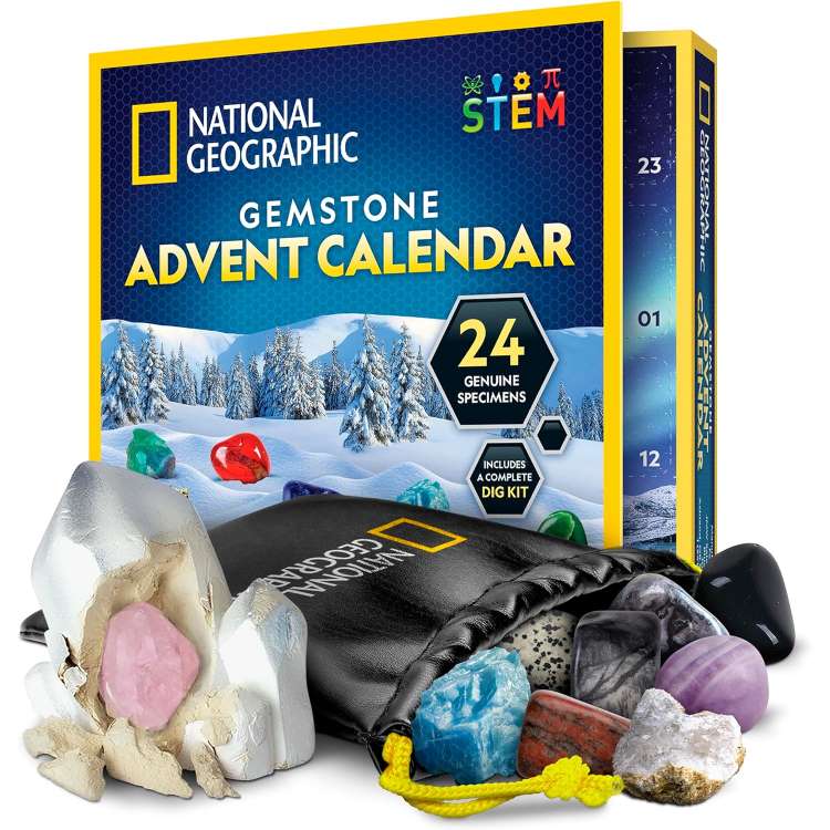 ナショナル ジオグラフィック ジェムストーン アドベント カレンダー 24個 NATIONAL GEOGRAPHIC Gemstone Advent Calendar 24 Gemstones【お取り寄せ商品】【合わせて買いたい】
