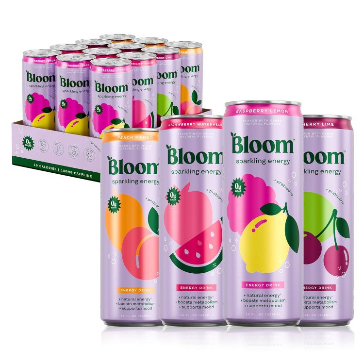 【最大1000円OFFクーポンあり】ブルームニュートリション スパークリング エナジードリンク - バラエティパック Bloom Nutrition Sparkling Energy Drink - Variety Pack 【お取り寄せ商品】【合わせて買いたい】
