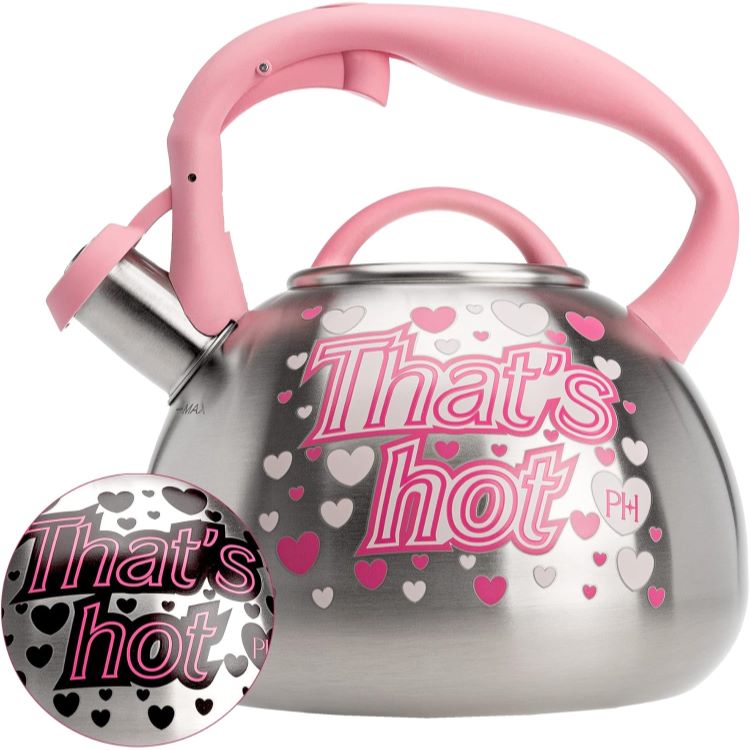 パリスヒルトン ホイッスリングストーブトップティーケトル やかん ステンレススチール Paris Hilton Whistling Stovetop Tea Kettle, Stainless Steel 【お取り寄せ商品】【合わせて買いたい】 6,844円