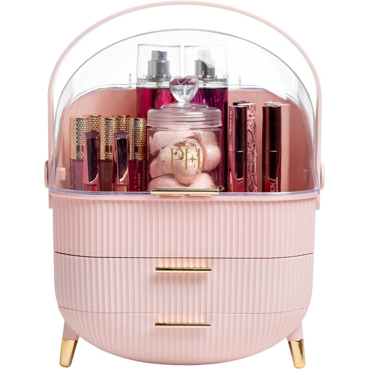 パリスヒルトン メイクアップストレージオーガナイザー Paris Hilton Makeup Storage Organizer with Lid 【お取り寄せ商品】【合わせて買いたい】