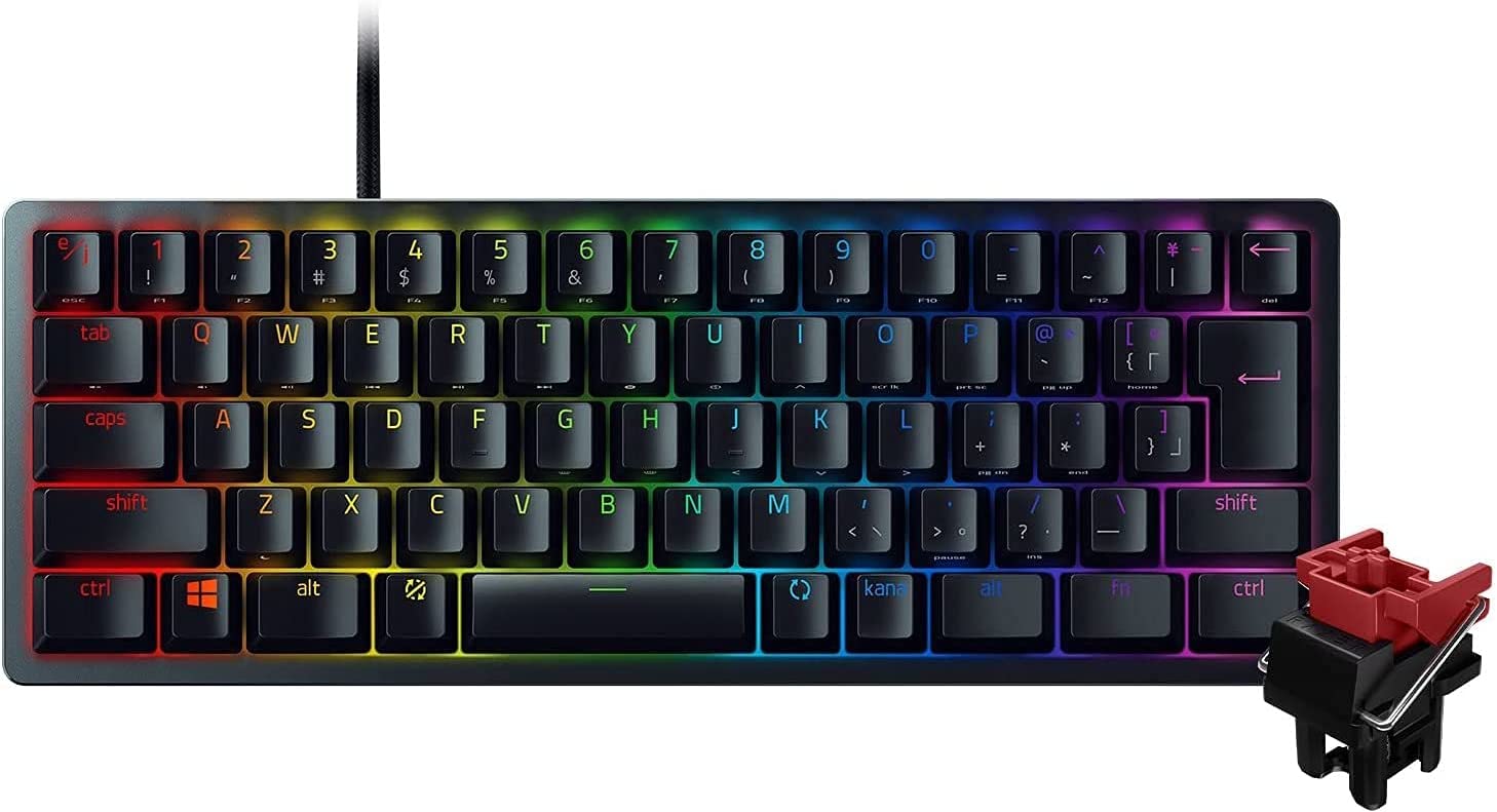 1週間以内発送 Razer Huntsman Mini JP 小型 ゲーミングキーボード テンキーレス Linear Optical Switch  日本語 JP配列 60%レイアウト 光学スイッチ 超高速1.2mm作動 リニア触感 静音 Chroma RGB RZ03-03390800-R3J1  完売