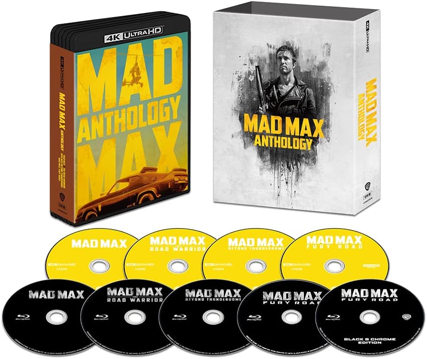 【新品】１週間以内発送 マッドマックス アンソロジーBOX (4K ULTRA HD & ブルーレイセット) (9枚組) [4K ULTRA HD + Blu-ray] メル・ギブソン主演 伝説的アクションシリーズ 映画 洋画 ジョアンヌ・サミュエル ヒュー・キース・バーン