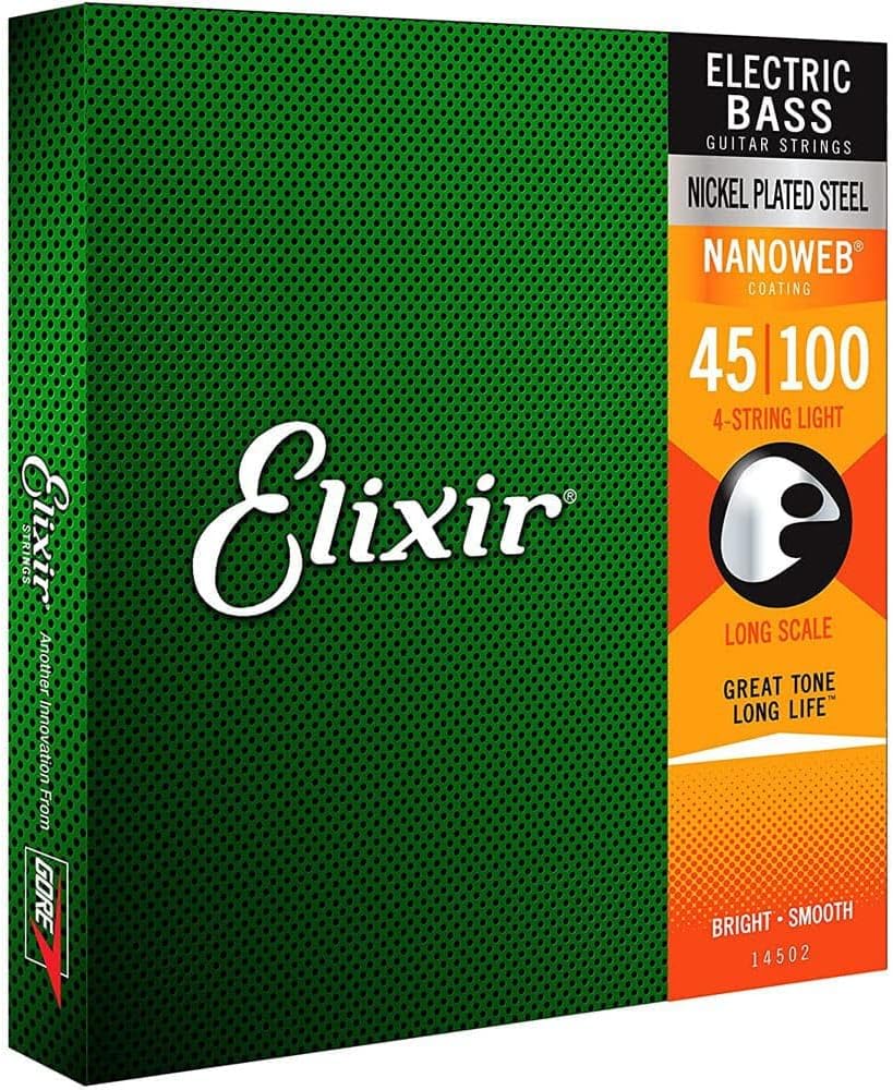 【新品】5日以内発送 Elixir エリクサー ベース弦 NANOWEB ニッケル Long Scale Light .045-.100 #14052