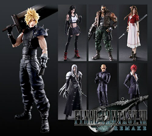 新品】2021年10月末入荷次第発送 ファイナルファンタジーVII リメイク PLAY ARTS改 7体セット FF7 クラウド ティファ エアリス  バレット レノ ルード セフィロス