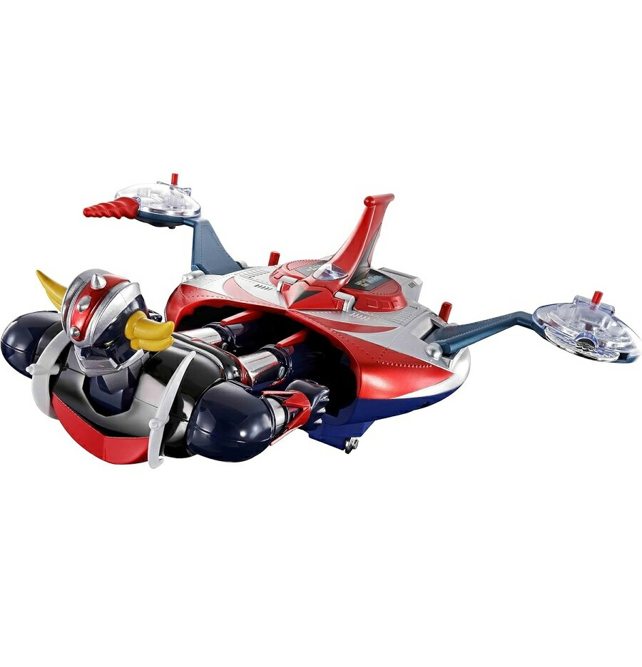 【新品】9月入荷次第発送予定　超合金 UFOロボ グレンダイザー DELUXE グレンダイザー ＆ UFOスペイザー 約135&約120mm ダイキャスト&ABS&PE製 塗装済み可動フィギュア　50周年 TAMASHII NATIONS画像