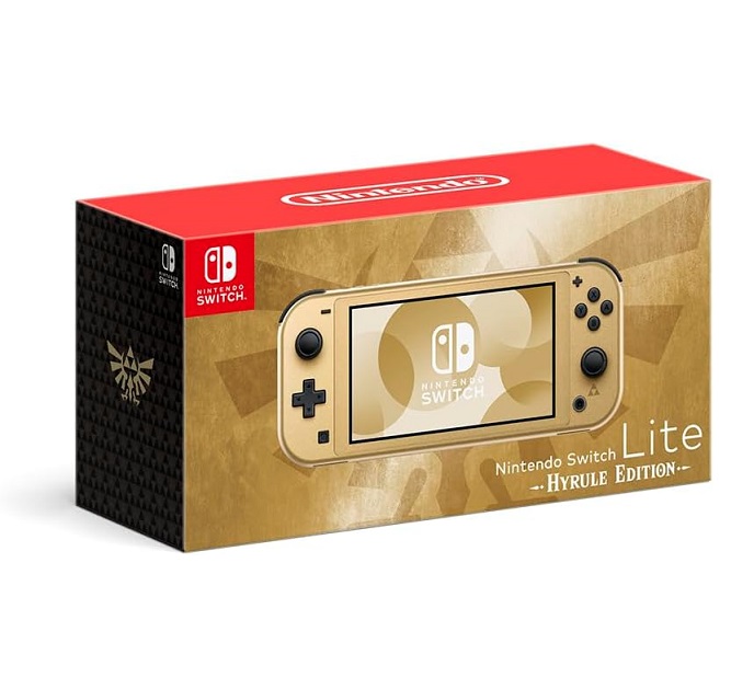 【中古 美品】Nintendo Switch lite 本体 ゼルダの伝説 極美品・完品】Switch Lite ゴールド本体 ゼルダの伝説 ハイラル