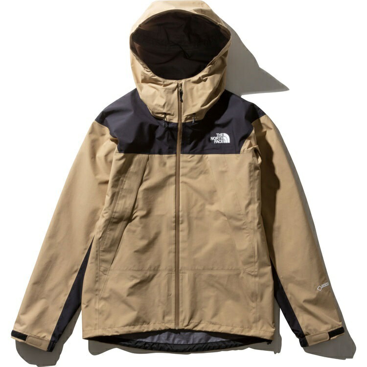 light brown north face jacket