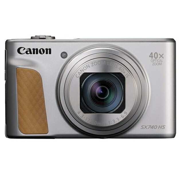 【新品】7月入荷追い追いに送りとどける予定を組む Canon コンパクトデジタルカメラ PowerShot SX740 HS しろがね色 光学40倍望遠レンズ/4K映像/Wi-Fi相応う PSSX740HSSL デジタル写真機 ディジカメ