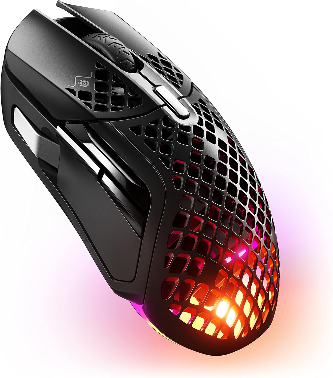 【新品】１週以内送りとどける SteelSeries ゲーミングマウス 無線電話 無線電話 Aerox 5 Wireless 超軽さ 9名取り草 弾丸道路化学反応 防滴防塵 TRUEMOVE 黒 黒いこと 取り組み