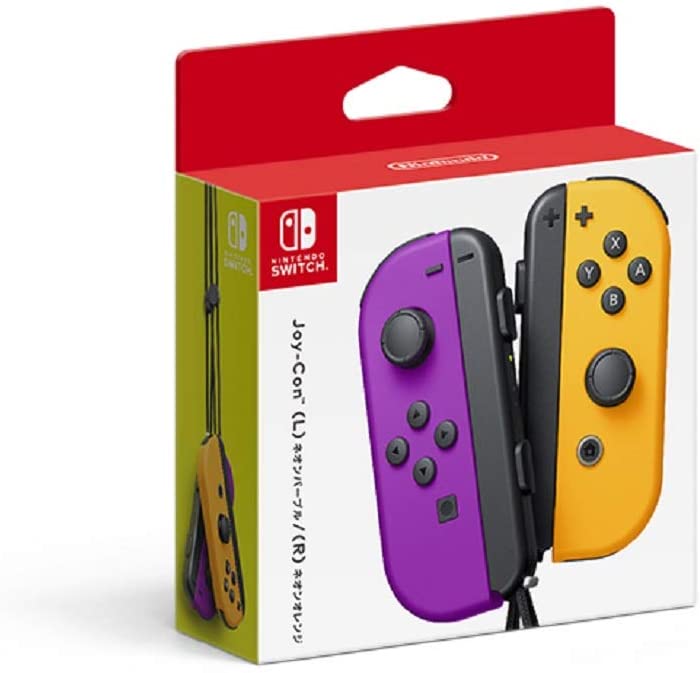 【新品】１週間以内発送【任天堂純正品】Joy-Con(L) ネオンパープル/(R) ネオンオレンジ コントローラー スイッチ ジョイコン 周辺機器 【HAC-A-JAQAA】