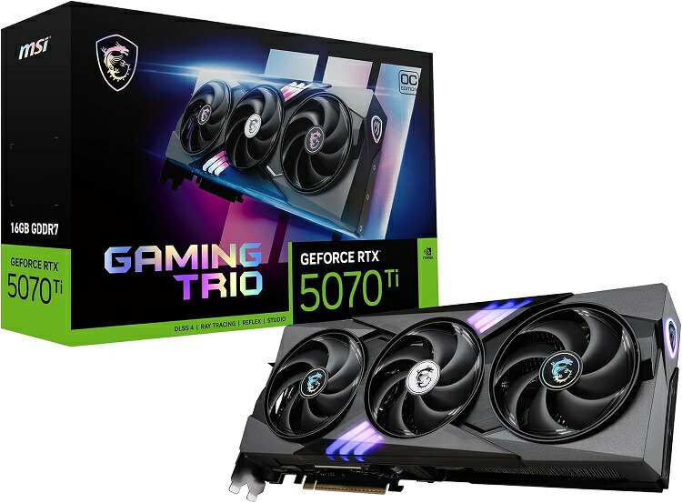 楽天市場】MSI 製 RTX5070Ti スペシャルセット GeForce RTX 5070 Ti
