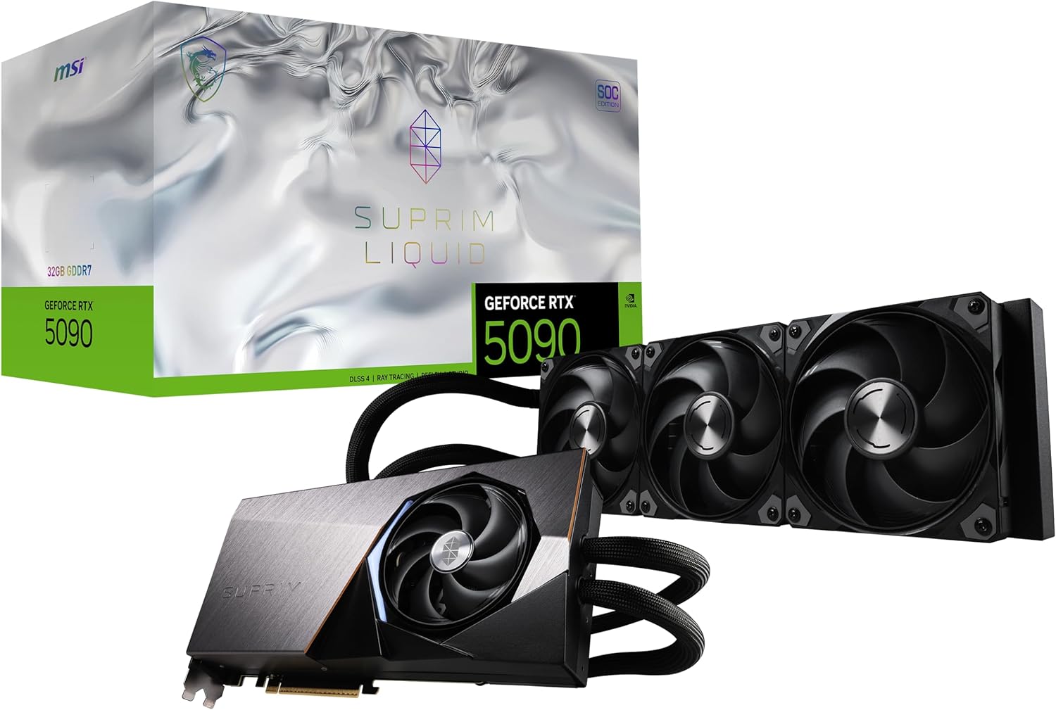 【新品】1週以内送りとどける 【代引っ張ること不可】MSI GeForce RTX 5090 32G SUPRIM LIQUID SOC グラフィクス歌留多 VD8996 境界線の外側装置 マイコン一部分 グラフィックゲーム盤