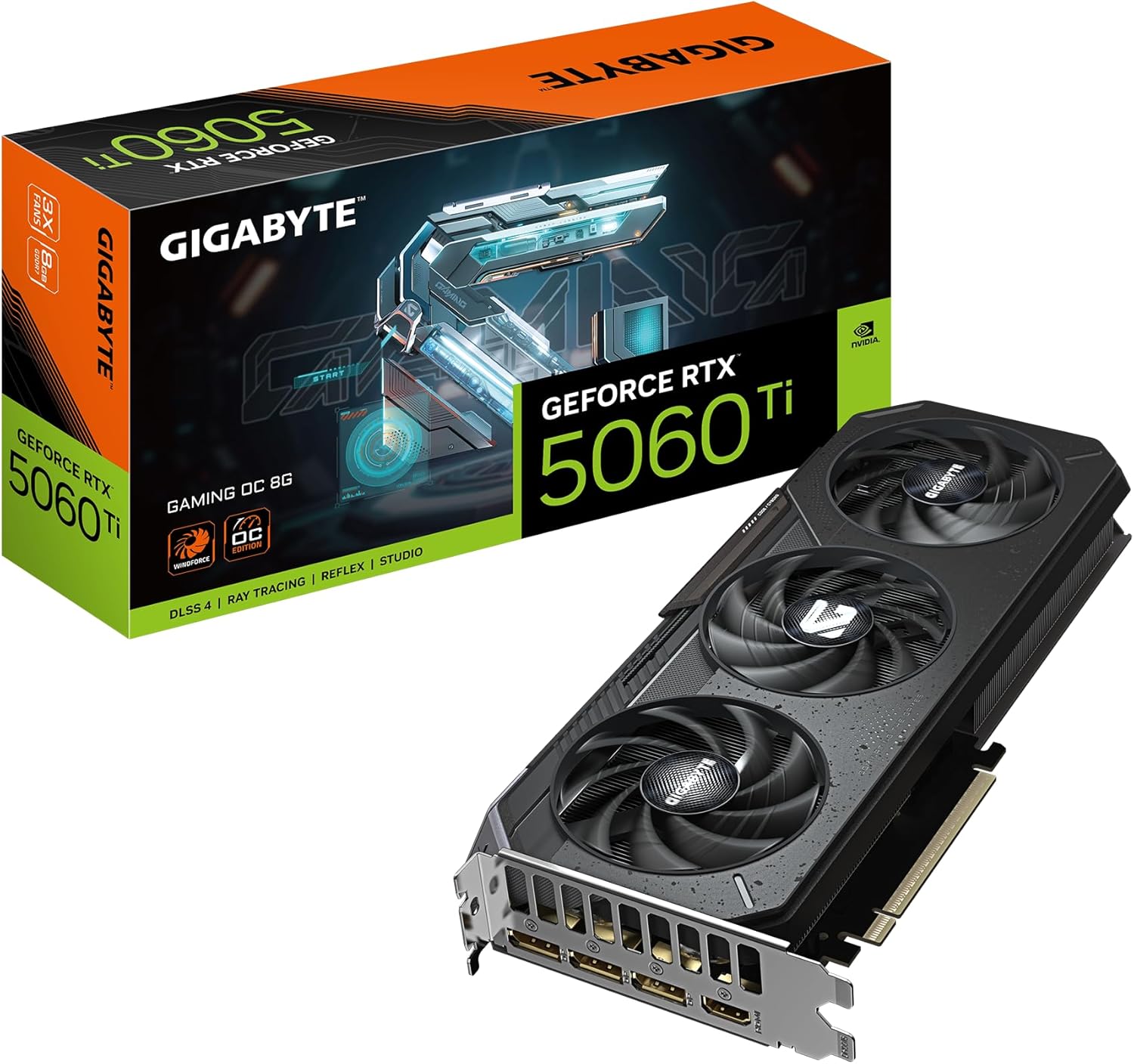 【新品】【即納】【代引っ張ること不可】  GIGABYTE NVIDIA Geforce RTX5060Ti 積み上げる グラフィックゲーム盤 GDDR7 8GB ギガ働き口 GV-N506TGAMING OC-8GD