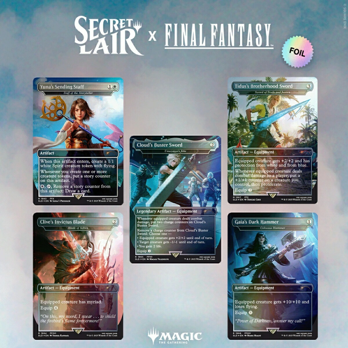 MTG ファイナルファンタジー 販促用FOIL ポスター MTG FF フリオニール ポスター ファイルファンタジー 光沢