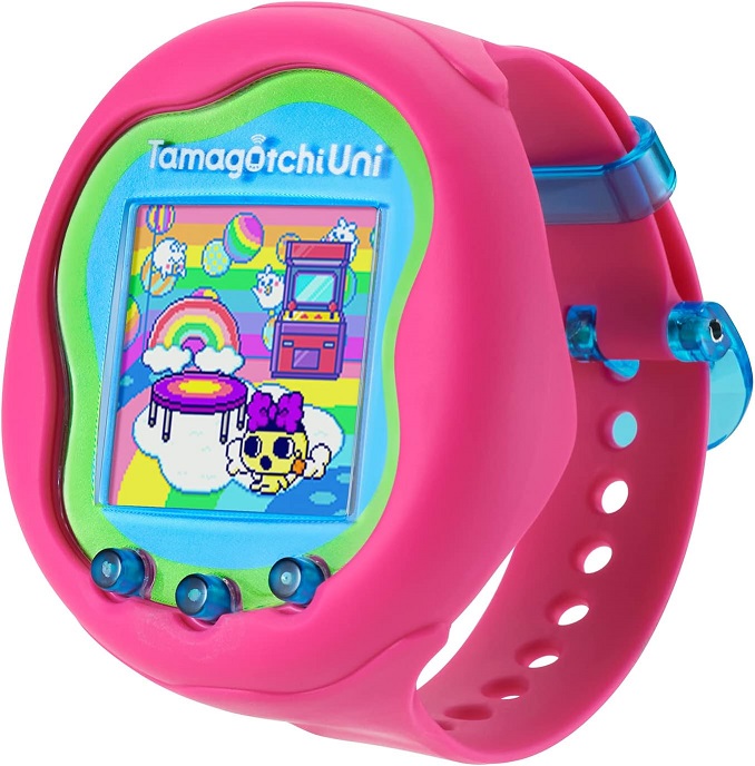 Tamagotchi Uni 青い腕時計型デバイス dショッピング |【送料無料！】たまごっちユニ ブルー